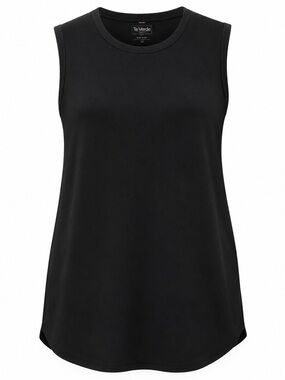 Te Verde Black Tank Top 16P Petite Plus Size NWT Sleeveless
